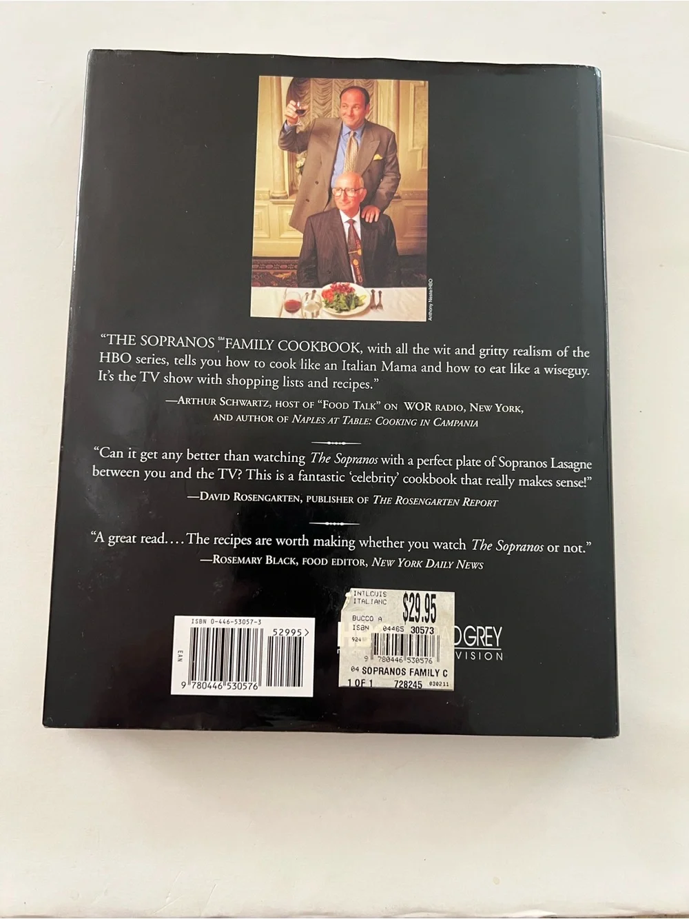 The Sopranos Family Cookbook: As Compiled by Artie Bucco - Hardcover - 1st Print